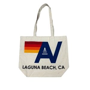 Aviator Nation Laguna Beach CA Small Canvas Tote Bag 17.5x14.5